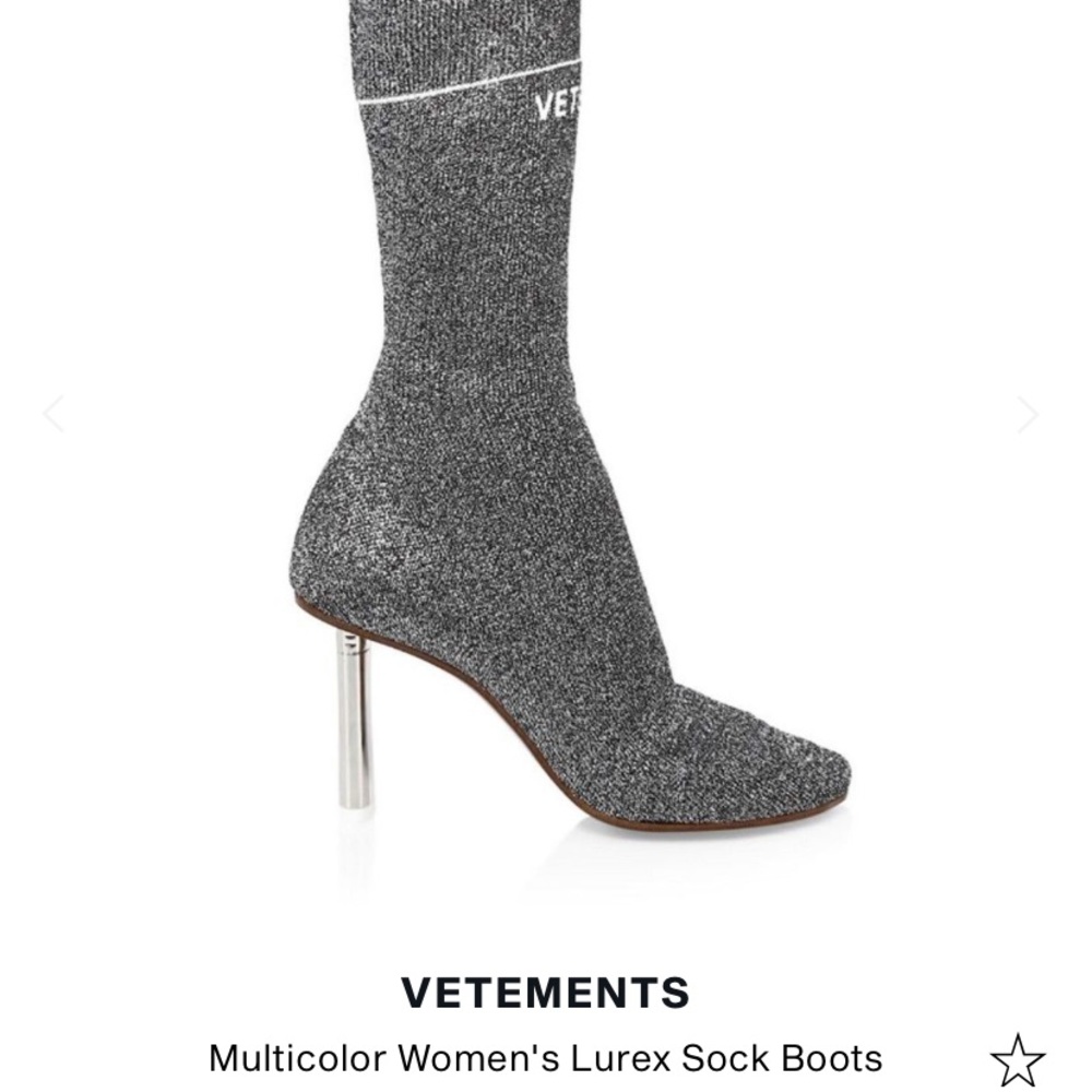 Vetement lurex sock boots